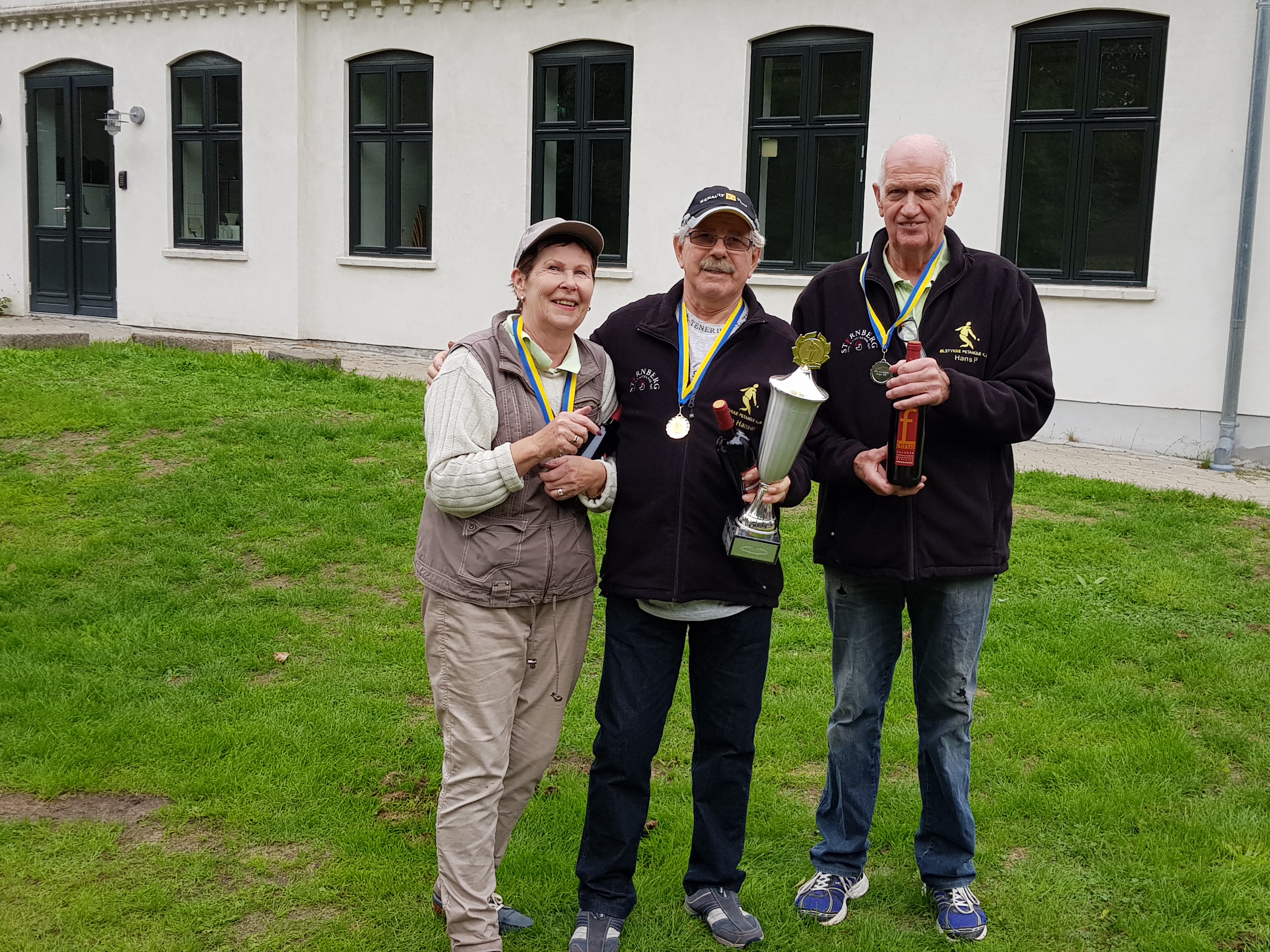 Otto Hansen klubmester, Hans Petersen nr. 2 og Inga Møller nr. 3