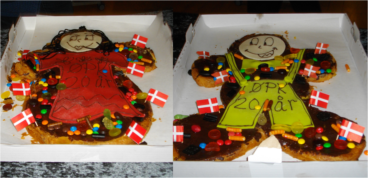ØPK har 20 års fødselsdag i år, så der var kagekone og kagemand