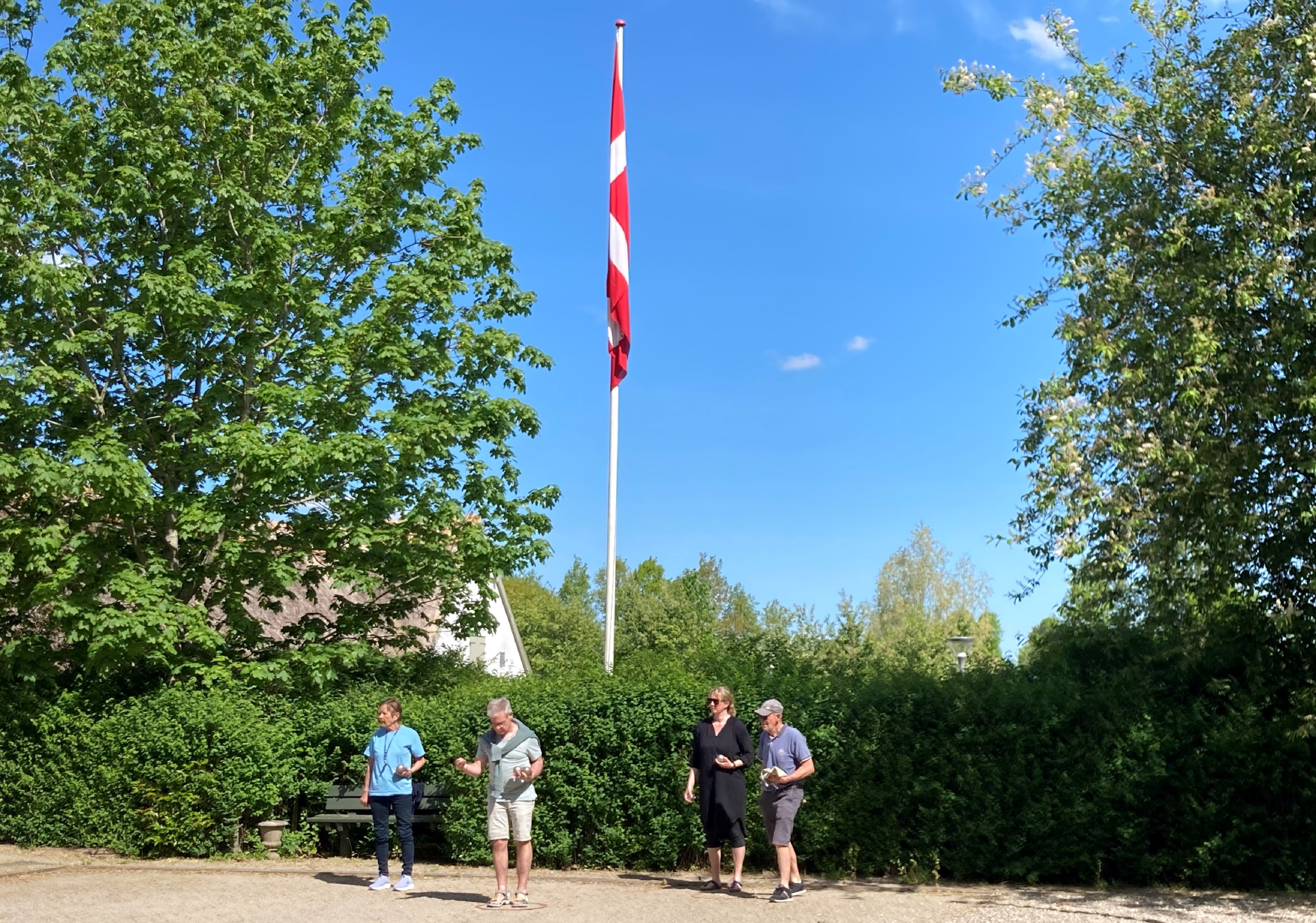 I dagens anledning var flaget hejst